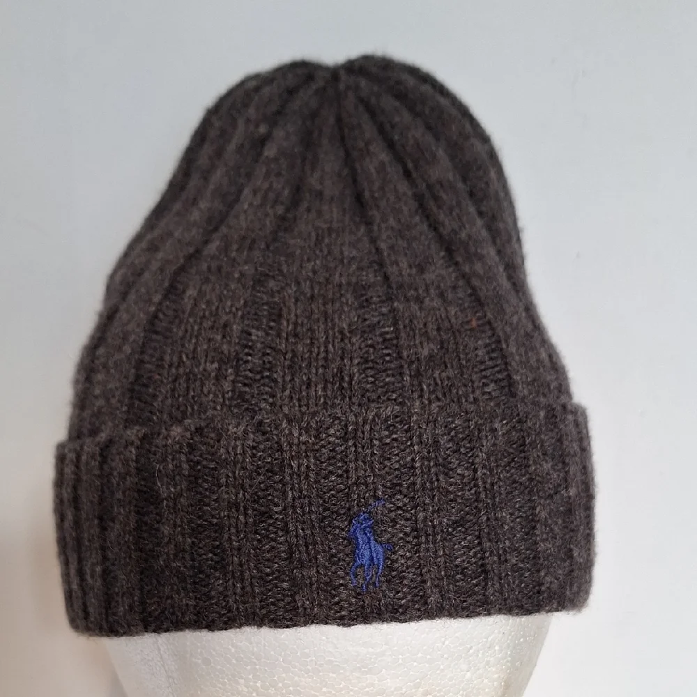 Polo by Ralph Lauren Dark Brown Knit Beanie